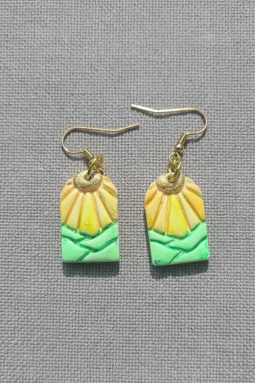 Sun Kissed Hills Polymer Earrings